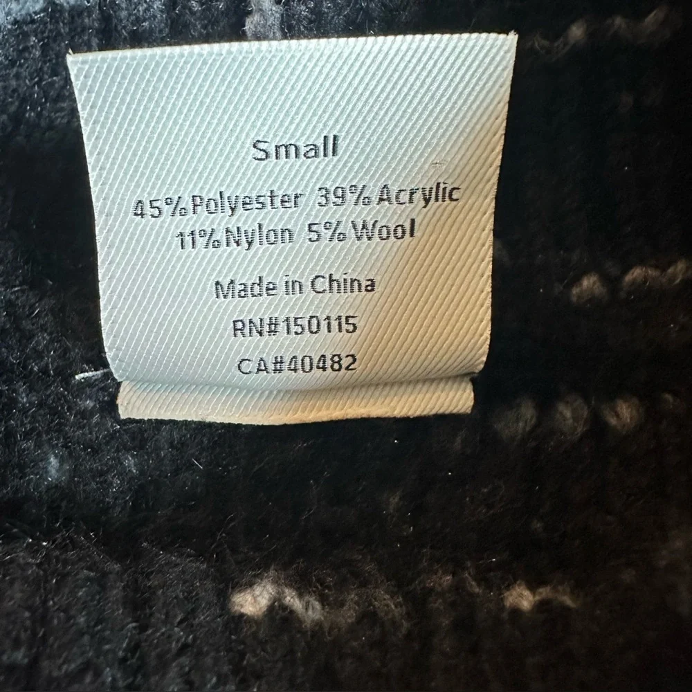 VARLEY Strick Marlena Oversized Pullover Sweater In Marbled Black Size‎ S - Picture 6 of 10